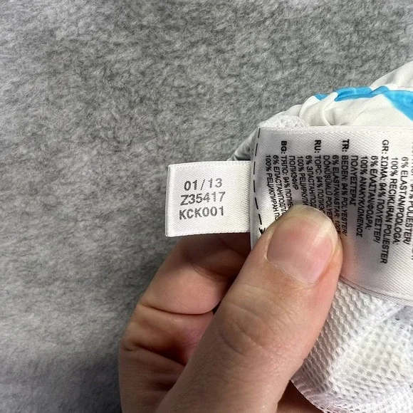 Adidas Swim Trunks Mens Large Blue Lined Gonz Skateboarding Mark Gonzales Art - Picture 9 of 10